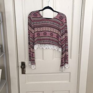 Forever 21 Floral Crop Top